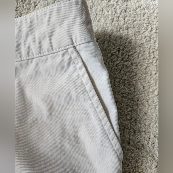 TOMMY HILFIGER White Cropped Wide Leg Pants | SZ 6 - Picture 6 of 11